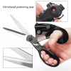 Positioning Laser Guided Sewing Scissors DIY Infrared Positioning Laser Stainless Steel Scissors For Needlework Sewing Supplies