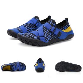 Fitness Yoga Outdoor Large Size Hiking Shoes (Option: A026 blue-38)