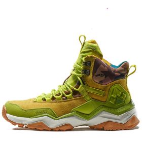 Hiking Shoes Waterproof Non-slip Mountain Climbing Shoes High Top (Option: Fruit Green-40)